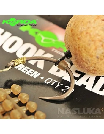 Стопери за кука Korda Hook Bead Green, 20 бр.