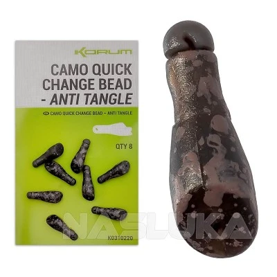 Антиусукващи мъниста за фидер Korum Camo Quick Change Bead - Anti Tangle - 8 бр.
