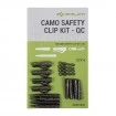 Комплект бързи връзки с клипс и шлаух Korum Camo Safety Clip Kit QC, 4 бр.