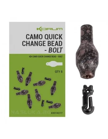Бързи връзки за метод фидер Korum Quick Change Bead - Bolt - 8 бр.