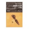 Клипсове за шарански риболов Life Orange Safe Clip + Fix - AC2041