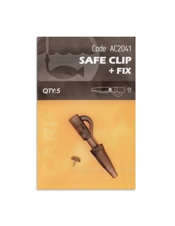 Клипсове за шарански риболов Life Orange Safe Clip + Fix - AC2041