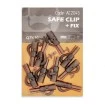 Клипсове за шарански риболов Life Orange Safe Clip + Fix - AC2043