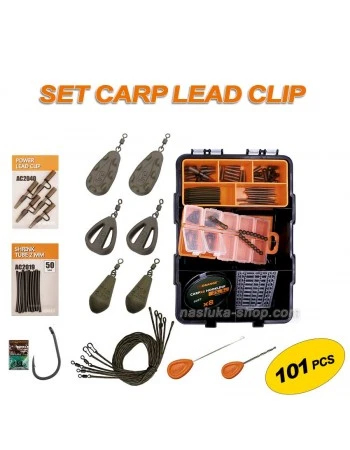 Комплект шарански аксесоари Life Orange Set Box - Carp Lead Clip