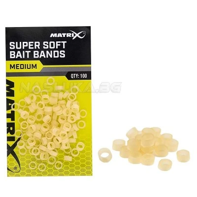 Силиконови рингове Matrix Super Soft Bait Bands - 100 бр.