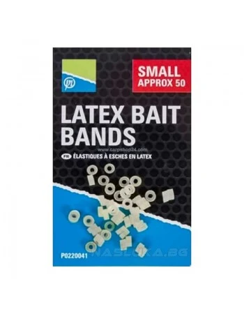 Силиконови рингове за стръв Preston Latex Bait Bands 50 бр.- Small