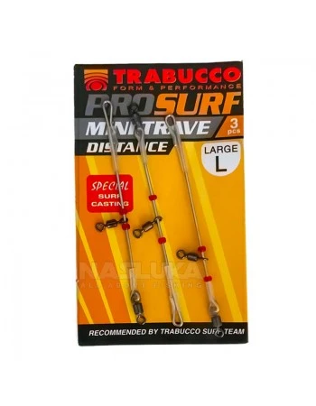 Монтаж за сърф риболов Trabucco ProSurf Mini-Trave Distance, 3 бр.