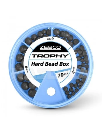 Твърди мъниста за монтажи Zebco Trophy Hard Bead Box - 70 бр.