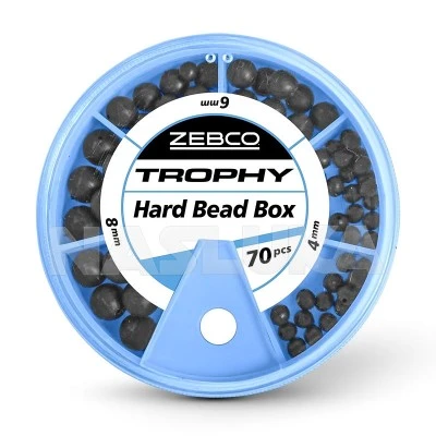 Твърди мъниста за монтажи Zebco Trophy Hard Bead Box - 70 бр.