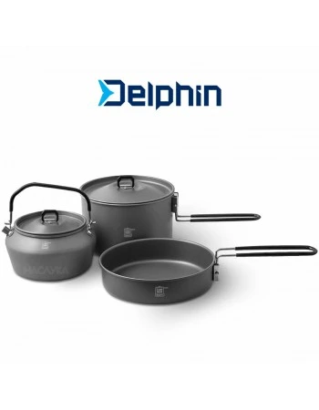 Мултифункционален къмпинг комплект Delphin Camp Ware 3in1