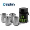 Комплект чаши от неръждаема стомана Delphin Reset 4in1