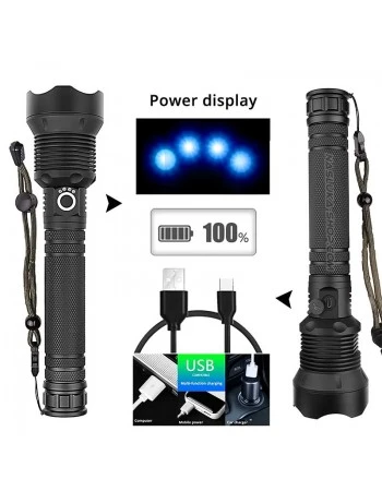 Мощен презареждаем фенер със zoom X-Balog P90 Power Light