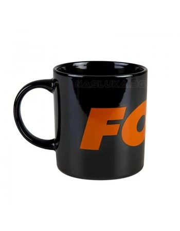 Керамична чаша Fox Ceramic Mug Black & Orange Logo - 350ml
