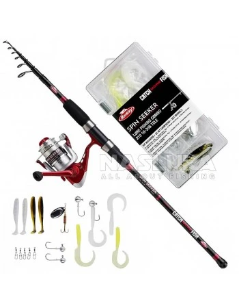 Телескопичен спининг комплект Berkley Catch More Fish - Spin Seeker 2.40м 10-40г