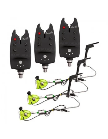 Комплект от 3 бр. аларми и обтегачи FishPro Signal-3 Carp Set