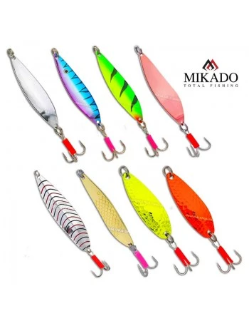 Сет от 8 бр. клатушки за щука и бяла риба Mikado Spoon 1