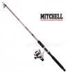 Телескопичен спининг комплект Mitchell Tanager Pink Camo Tele - 2.40м 10-30г