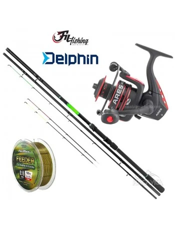 Комплект за фидер риболов Wasabi Feeder Combo 3.60м - 100г