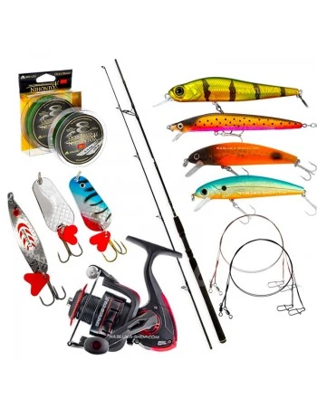 Комплект за спининг риболов на щука Trophy Pike Spin 1