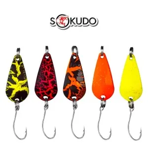 Сет от 5 бр. клатушки за костур, кефал и пъстърва Sokudo Velvet