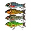 Сет от 4 бр. воблери за щука и сом Sokudo Bull Shad 10см, 16г