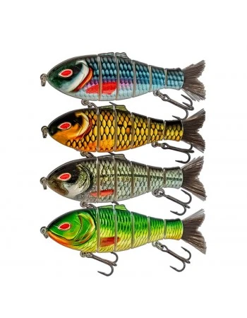 Сет от 4 бр. воблери за щука и сом Sokudo Bull Shad 10см, 16г