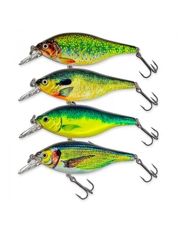 Комплект от 4 бр. плаващи воблери Sokudo Triton Shad 8см, 10г