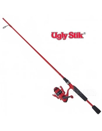 Спининг комплект Ugly Stik Hi-Lite Spinning Combo 1.83м, 6-15lb, Red