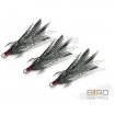 Тройни куки с пера Delphin B!rd Triple Hook - 3 бр. - Black