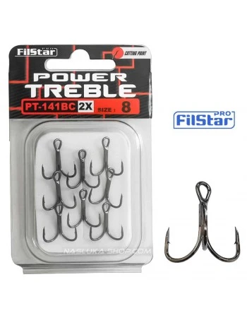Тройни куки в пакет Filstar Power Treble PT-141BC