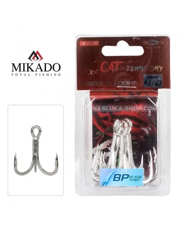Тройни куки за сом Mikado Cat Territory Treble Hooks - 3 бр.