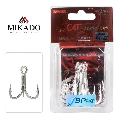 Тройни куки за сом Mikado Cat Territory Treble Hooks - 3 бр.