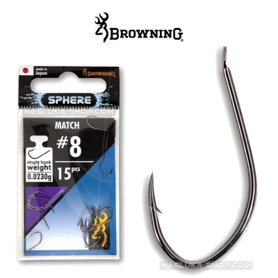 Куки за мач риболов Browning Sphere Match - 15 бр.