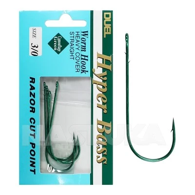 Офсетни куки Duel Hyper Bass Worm Hook K481 - 4 бр.
