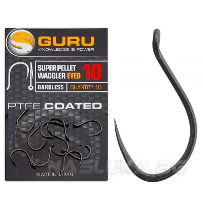 Куки без контра Guru Super Pellet Waggler Eyed