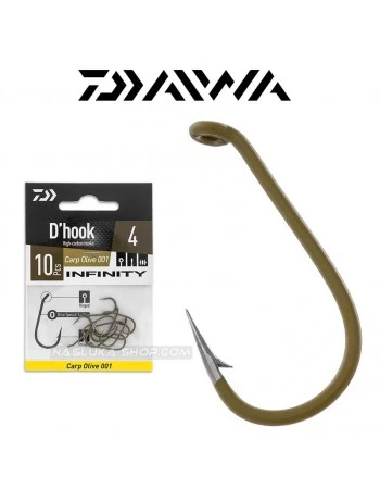 Шарански куки Daiwa D'hook Infinity Carp Olive 001