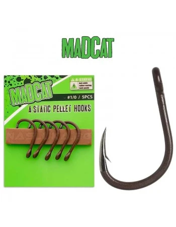 Куки за сом MadCat A-Static Pellet Hooks - 5 бр.