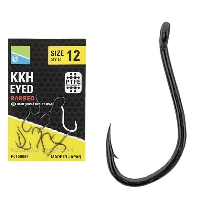 Куки с ухо Preston KKH Eyed Barbed - 10 бр.