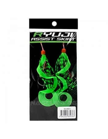 Асист куки за пилкери и джигове Ryuji Assist Skirt 2x2 бр. - Green