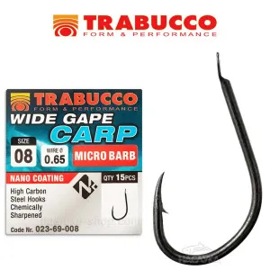Куки Trabucco Wide Gape Carp Куки Trabucco Wide Gape Carp