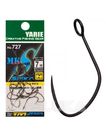 Единични куки за изкуствени примамки Yarie MK Hook Sharp 727