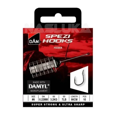 Вързани куки за фидер DAM Spezi Hooks - Feeder - 10 бр.