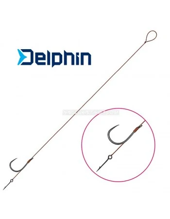 Вързани куки без контра за фидер Delphin Barbless Feeder Rig - Sting