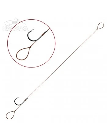 Вързани куки за фидер риболов Delphin Proxi 8 Braided Line - Loop