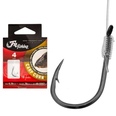 Вързани куки за риболов на шаран Fil Fishing Carp Corn