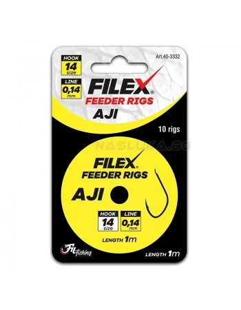 Вързани куки за фидер риболов Filex Feeder Rigs AJI - 10бр.