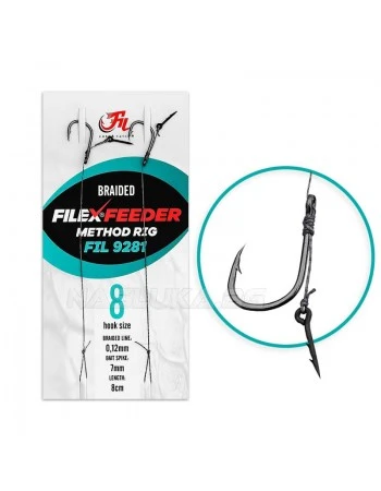 Вързани куки за метод фидер с шип Filex Feeder Method Rig