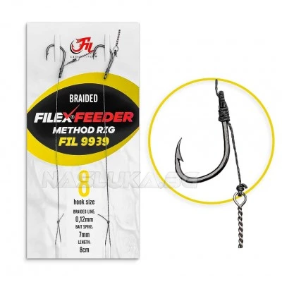 Вързани куки за метод фидер с клин Filex Feeder Method Rig
