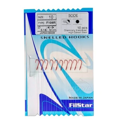 Вързани куки Sensei Sode Red F106R