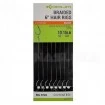 Вързани куки на косъм за метод фидер Korum Braided Hair Rigs 6"/15см - 8 бр.